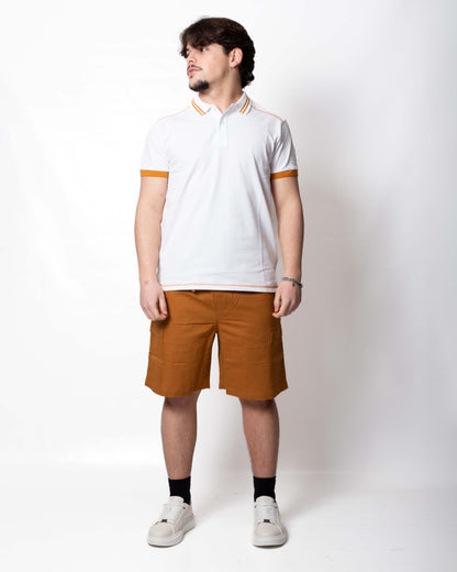 Polo Colmar in piquet "Contrasting Colour Logo" uomo