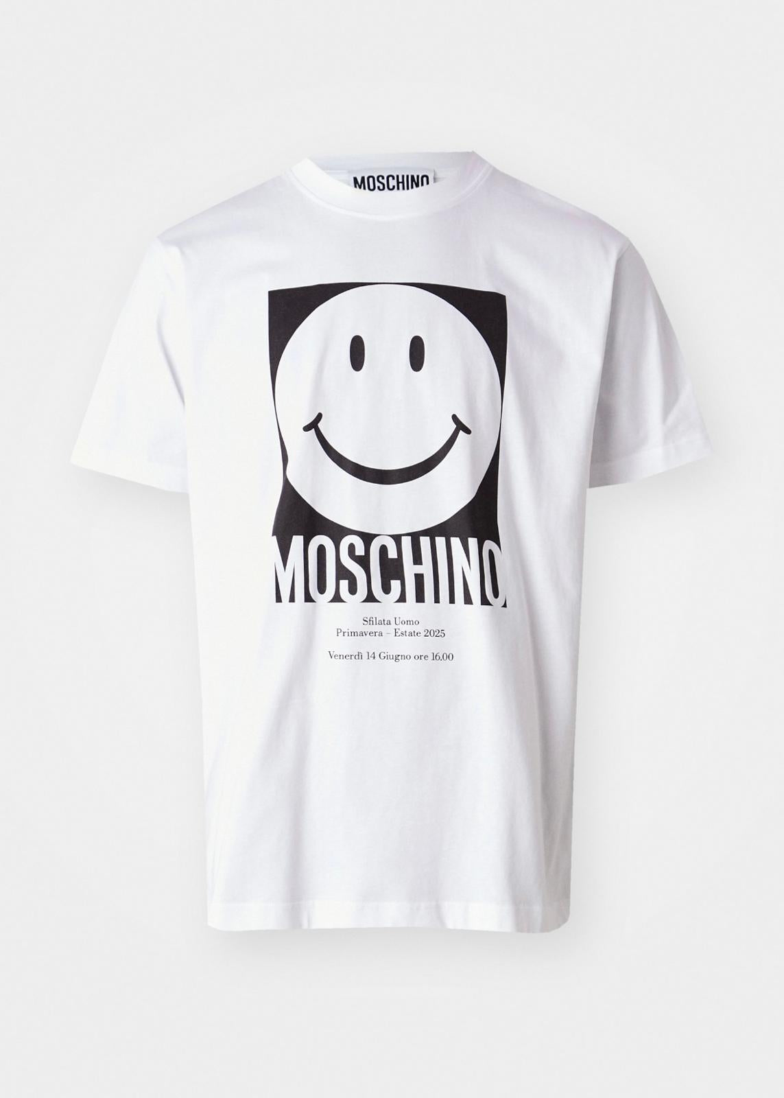 T-Shirt Moschino con maxi stampa "Smiley"