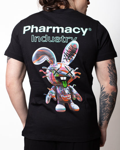 T-Shirt Pharmacy Industry con stampa Bunny uomo