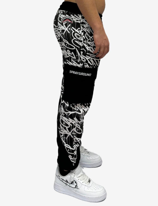 Pantalone bicolor con tasca logata SPRAYGROUND