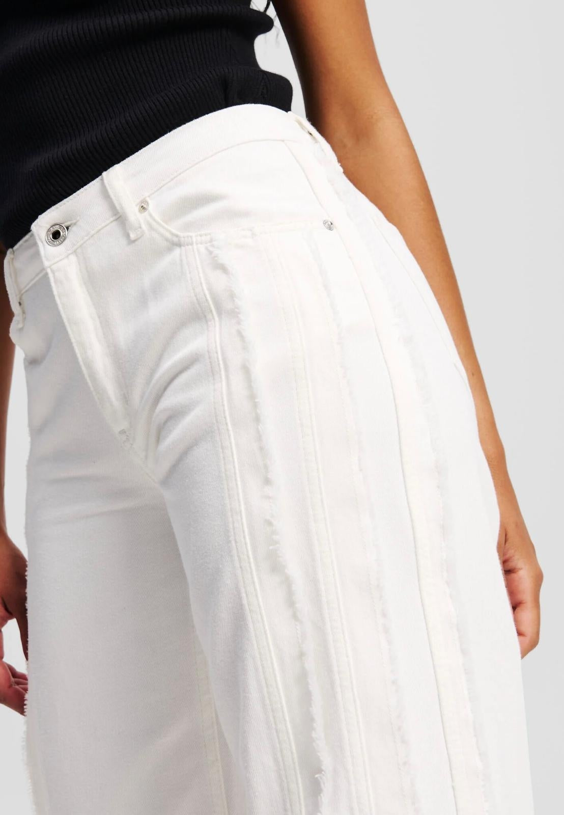 Jeans Karl Lagerfeld Jeans relaxed con dettagli a taglio vivo donna