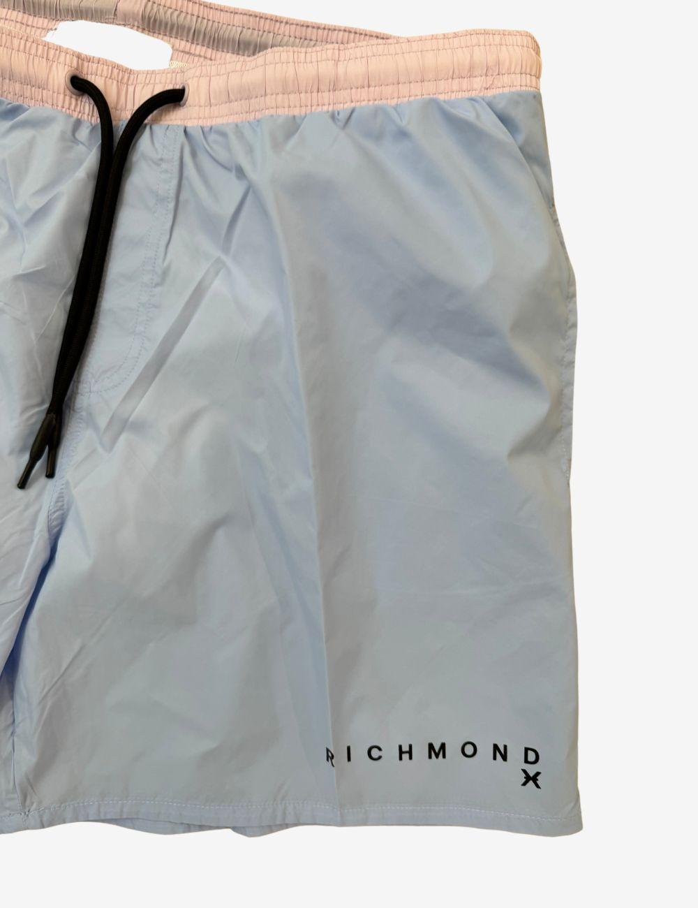 Costume boxer Richmond X bicolor con logo uomo