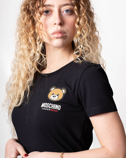 T-Shirt Moschino Underwear girocollo "Teddy Bear" donna