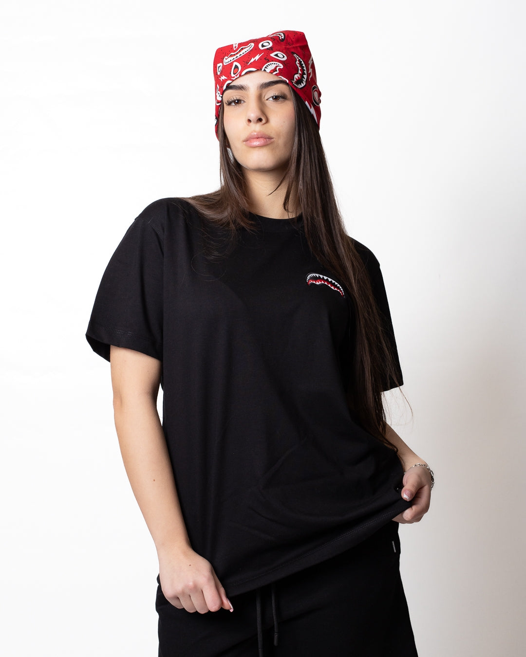 T-Shirt Sprayground "Red Bandana" e ricamo