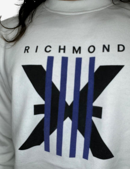 Felpa Richmond X girocollo con stampa uomo