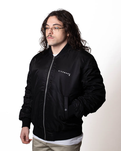 Giubbotto Richmond X bomber con logo in rilievo uomo