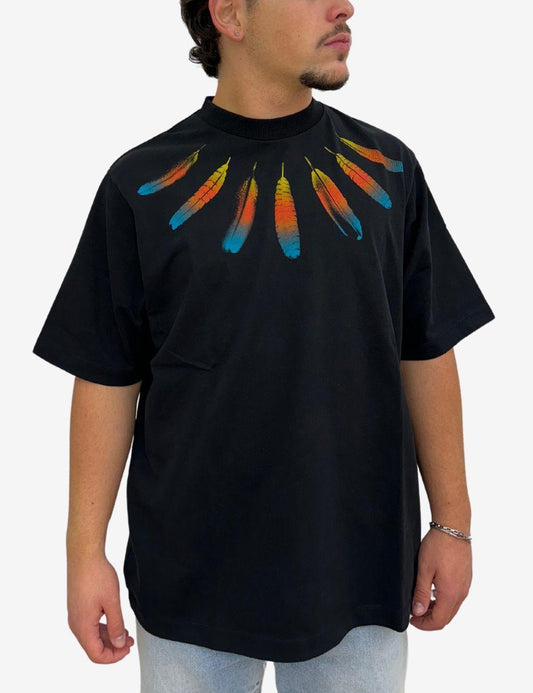 T-Shirt Marcelo Burlon "Collar feathers" uomo