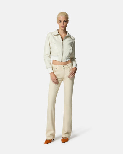 Jeans John Richmond flare "50% Rock, 50% Roll" donna