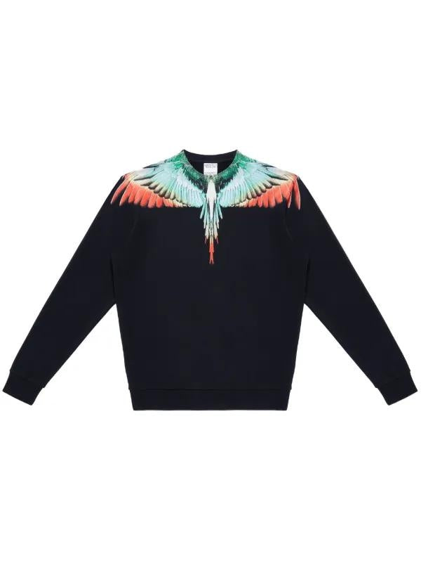 Felpa Marcelo Burlon "Icon Wings multicolor" girocollo uomo