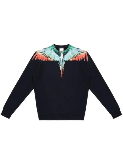 Felpa Marcelo Burlon "Icon Wings multicolor" girocollo uomo