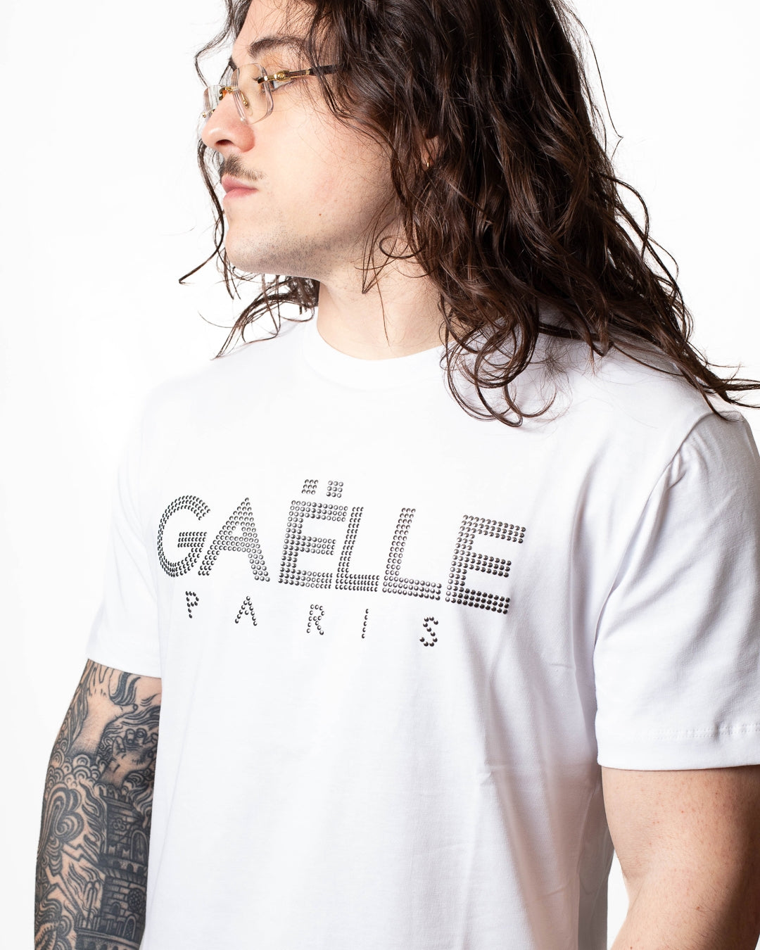 T-Shirt Gaelle con borchie uomo