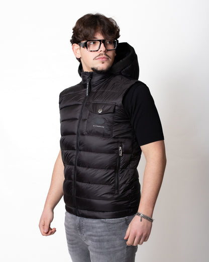 Gilet Richmond X con cappuccio e tasca uomo