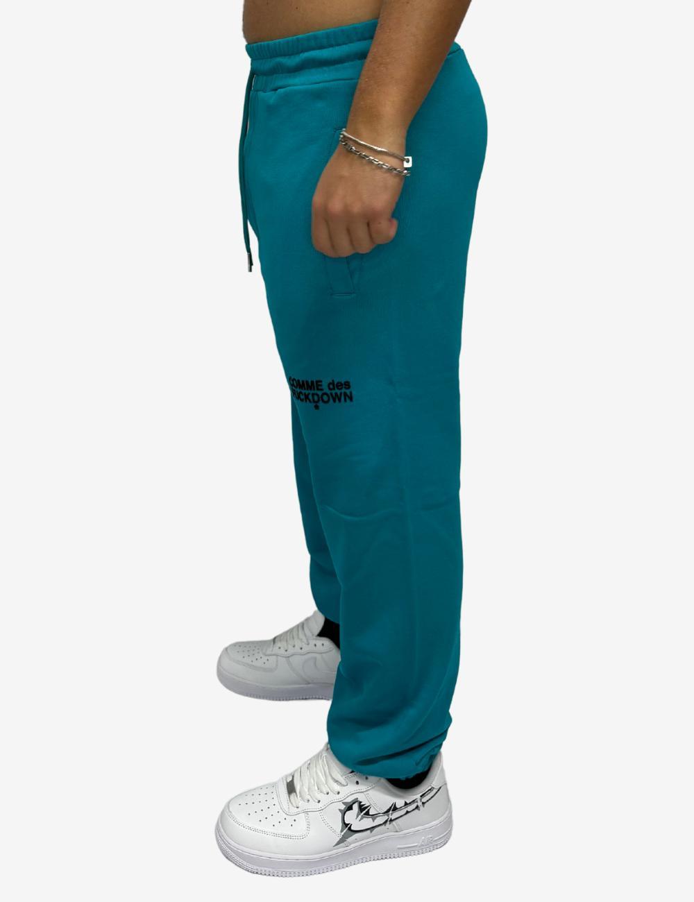 Pantalone Comme des Fuckdown in felpa con logo in rilievo uomo