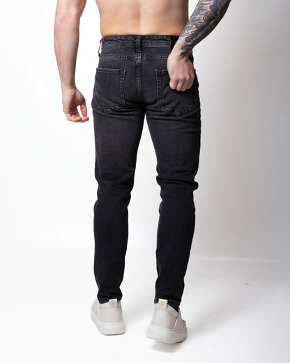 Jeans Liu Jo tapered in denim nero uomo