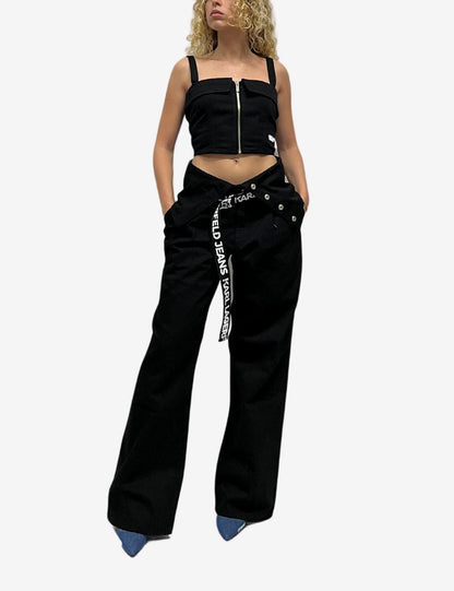 Top Karl Lagerfeld Jeans con zip donna