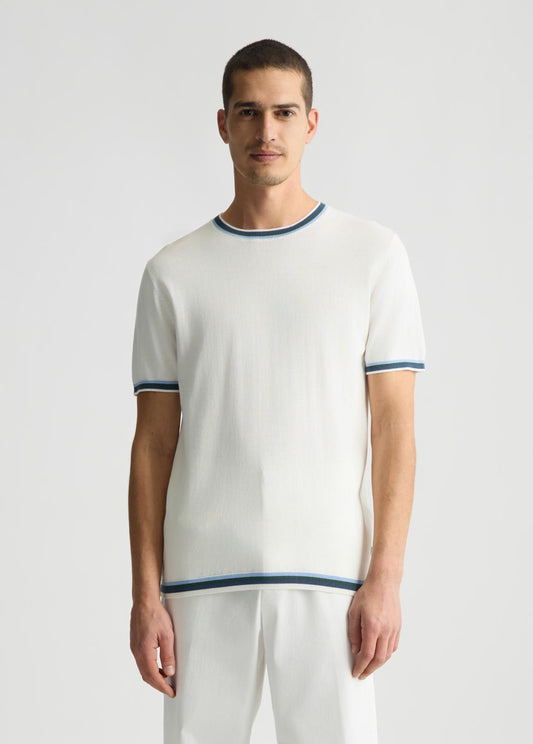 T-Shirt Liu Jo in maglia con bande a contrasto uomo