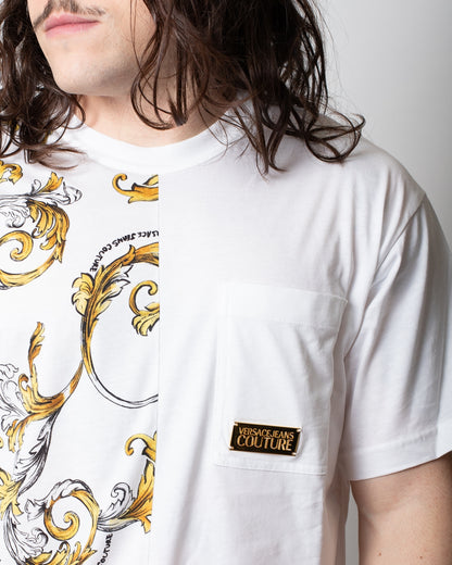 T-Shirt Versace Jeans Couture con stampa "Barocco Outline" uomo