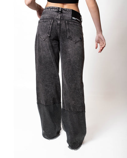 Jeans Karl Lagerfeld Jeans relaxed con strass donna