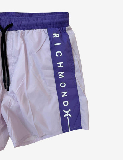 Costume boxer Richmond X bicolor con bande laterali uomo