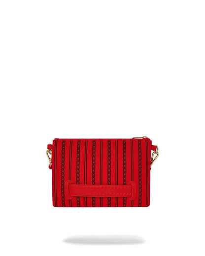 Pochette Sprayground rosso reverse sip 2.0 clutch con tracolla