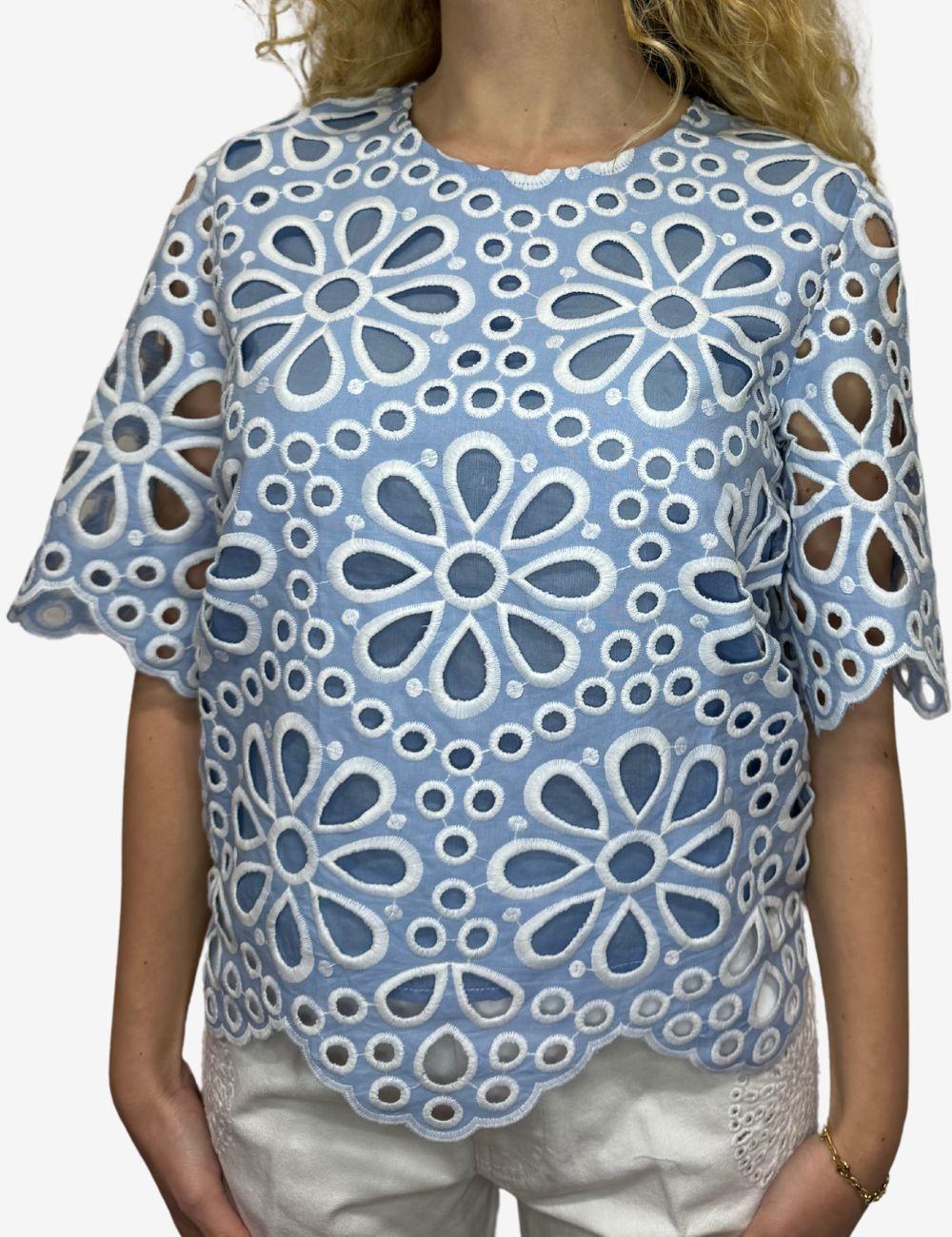 Blusa Silvian Heach traforata a fiori donna