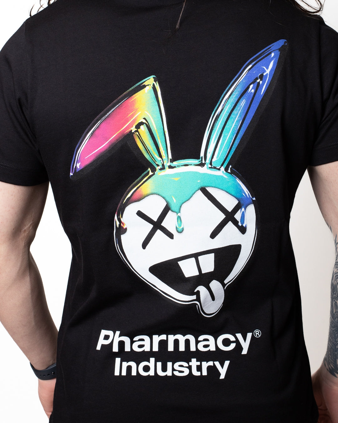 T-Shirt Pharmacy Industry con stampa Bunny e logo uomo