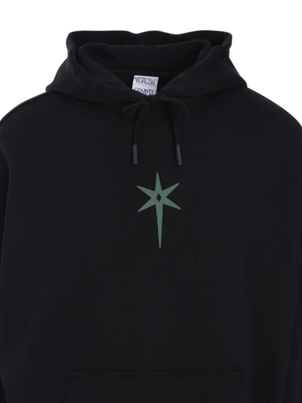 Felpa Marcelo Burlon "County Goth" con cappuccio uomo