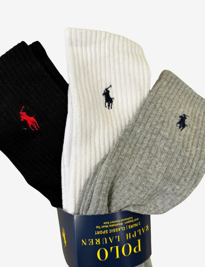 Calze Polo Ralph Lauren sportive tri-pack