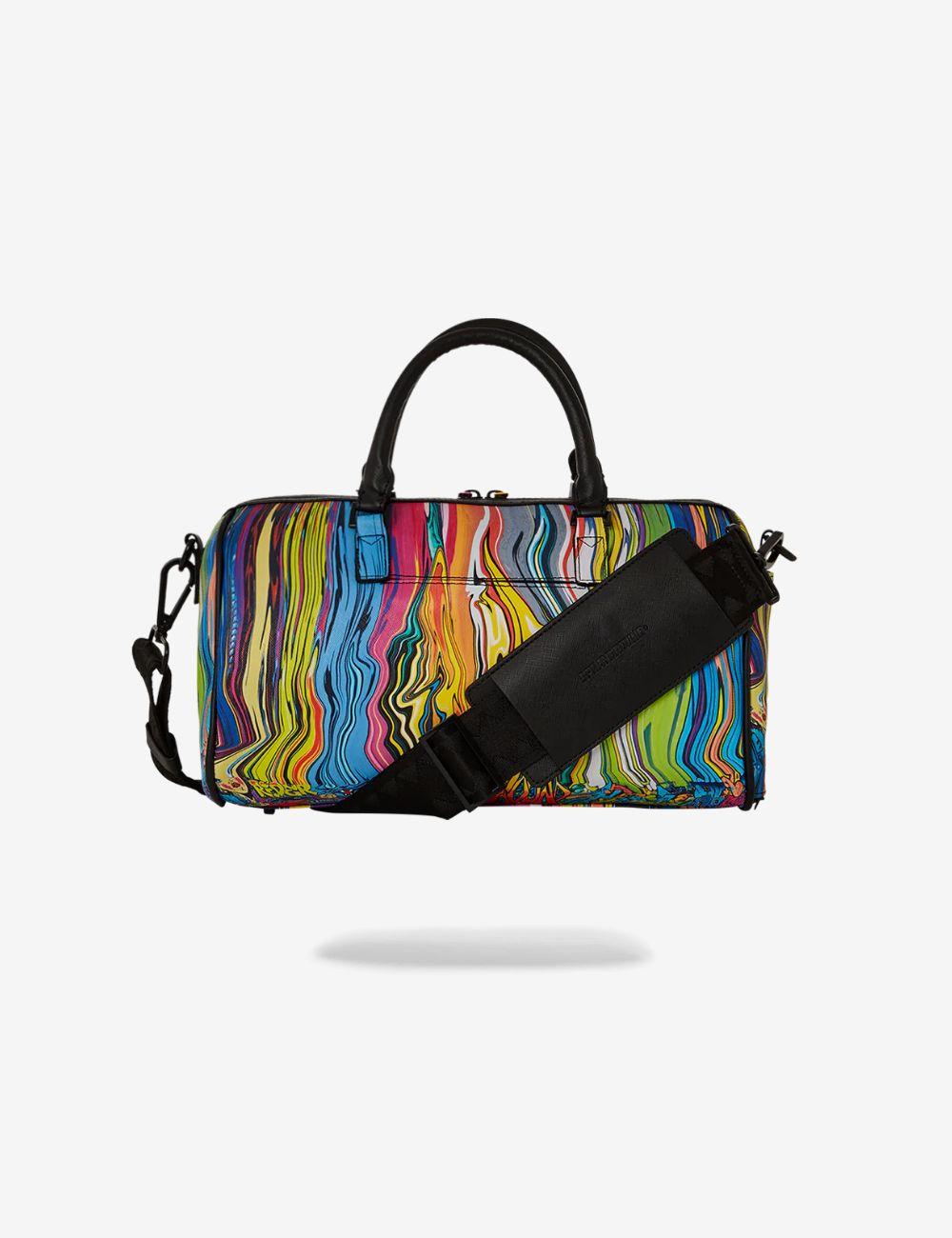 Borsa Sprayground arancione melt graf mini duffle