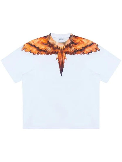 T-Shirt Marcelo Burlon "Colordust Wings orange" uomo