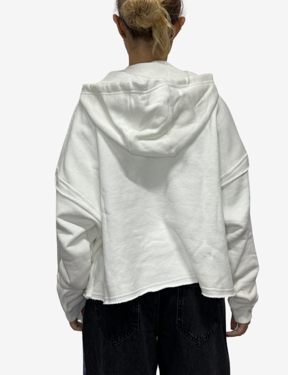 Felpa Iceberg con cappuccio e logo in rilievo donna Specchio Boutique