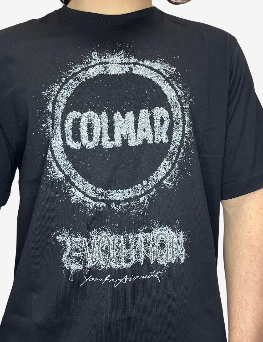 T-Shirt Colmar con stampa effetto spray uomo