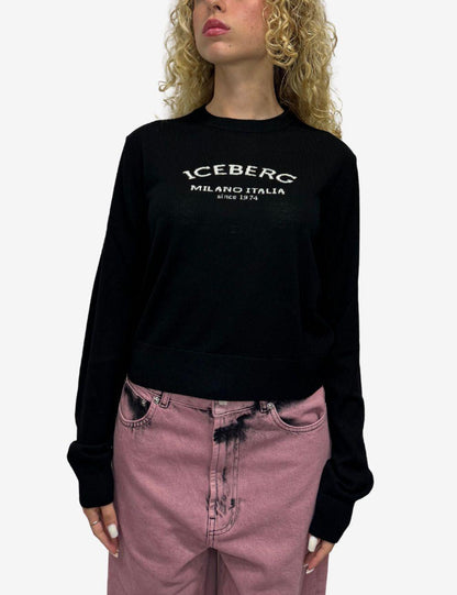 Maglia Iceberg girocollo griffata donna