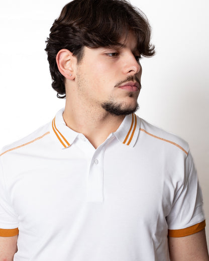 Polo Colmar in piquet "Contrasting Colour Logo" uomo