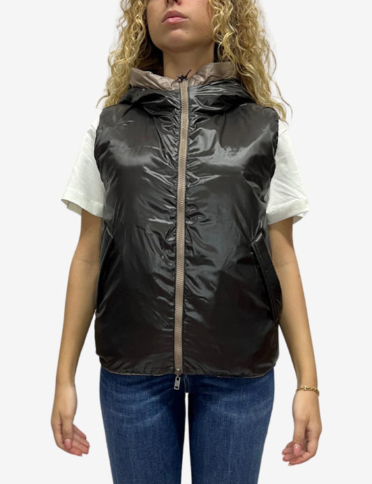 Gilet People reversibile con cappuccio donna