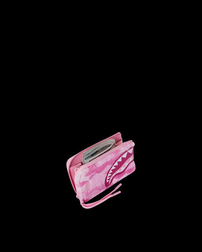 Portafoglio Sprayground rosa pink fur camo zip-out wallet