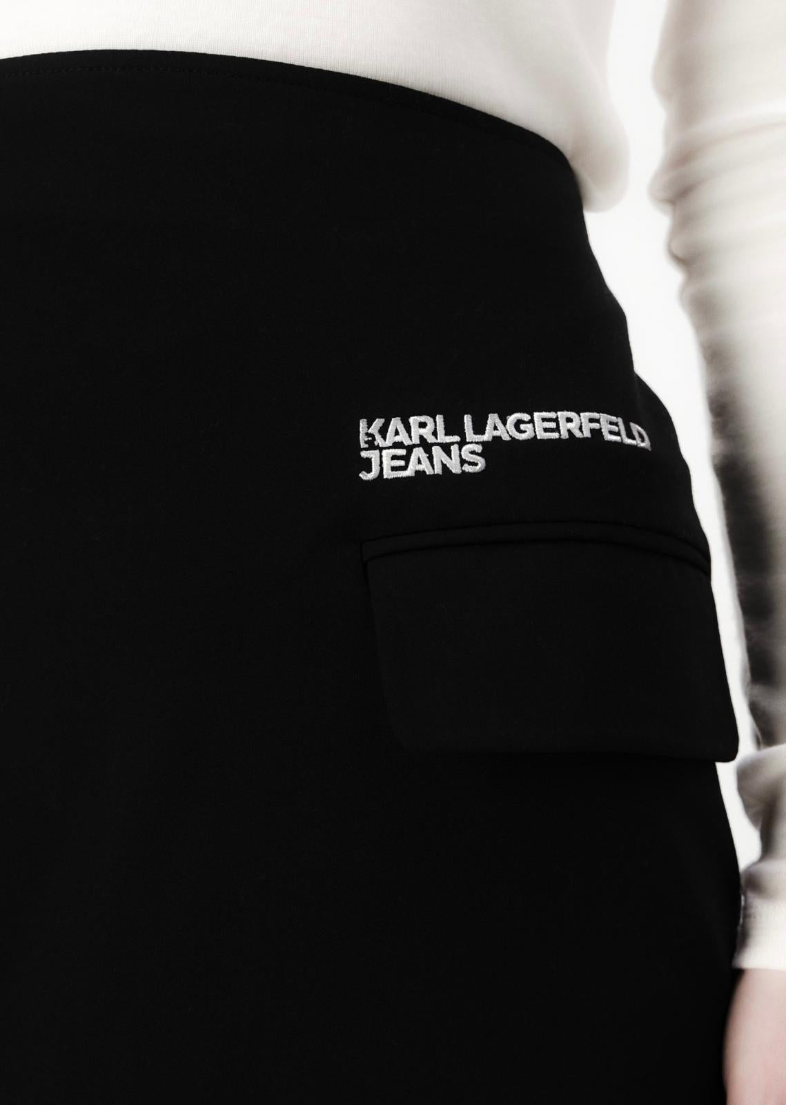 Gonna Karl Lagerfeld Jeans con zip e tasca donna