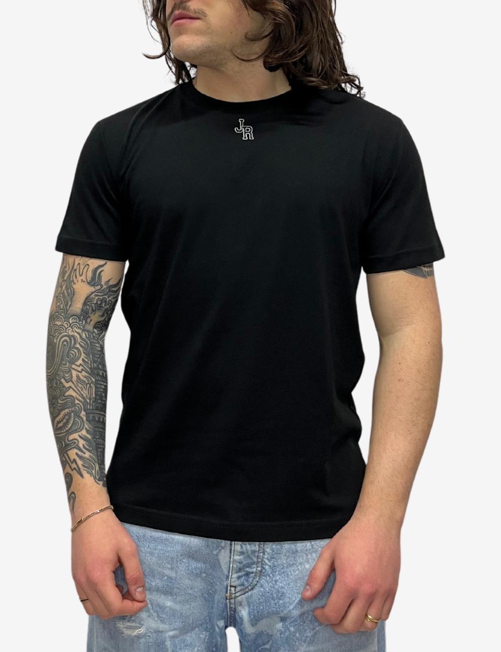 T-Shirt John Richmond minimal ricamo uomo