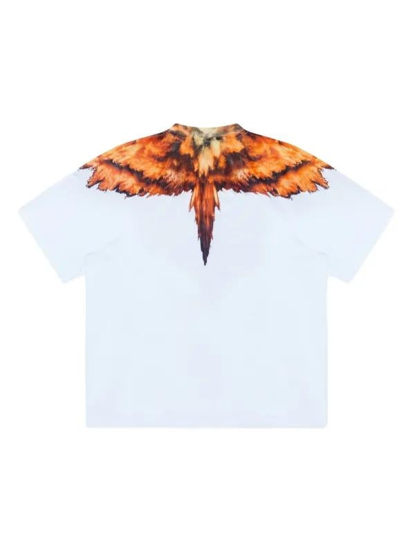 T-Shirt Marcelo Burlon "Colordust Wings orange" uomo