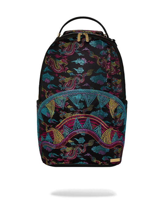 Zaino Sprayground nero embroidered dragons dlx backpack