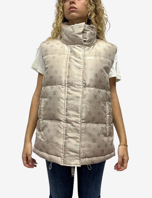 Gilet John Richmond con logo jacquard all-over donna