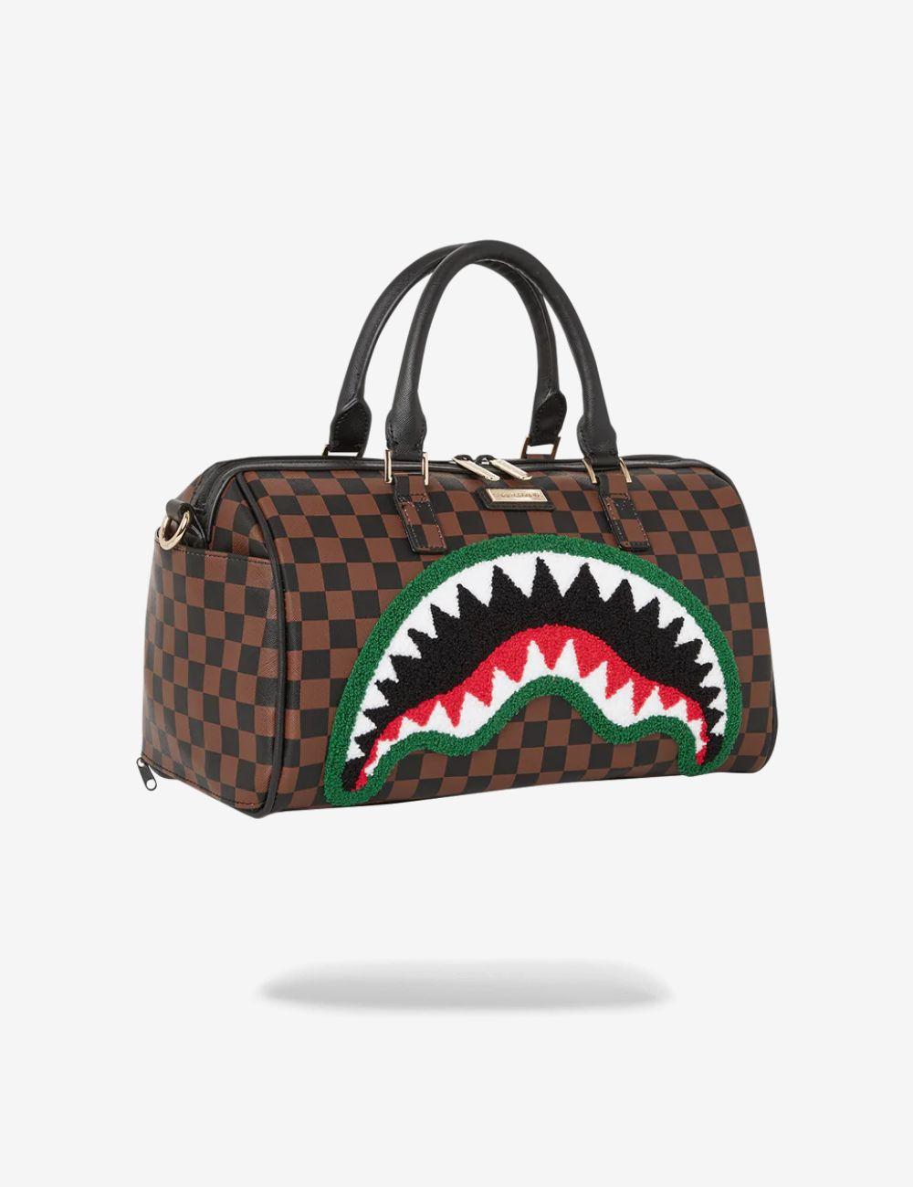 Borsa Sprayground marrone chenille sip mini duffle