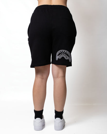 Shorts Sprayground "Goth Shark" in felpa