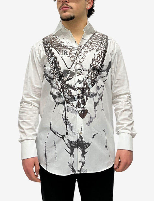 Camicia John Richmond fantasia catene uomo