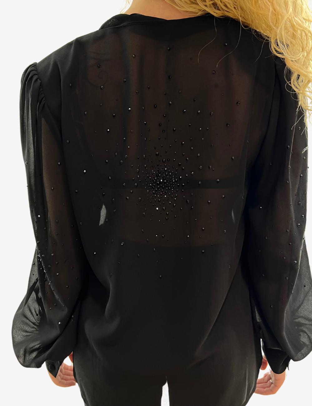 Blusa Nenette con strass donna