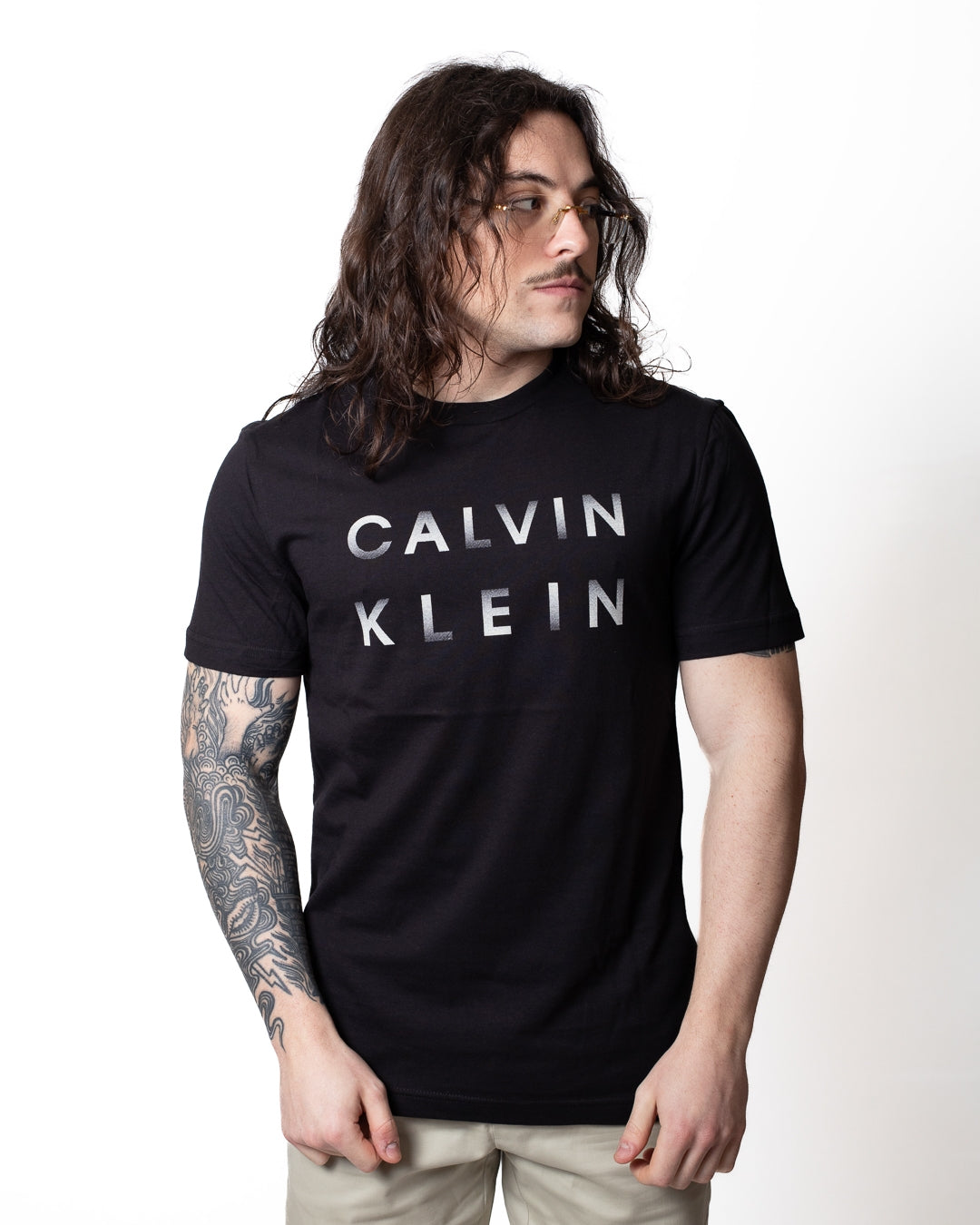 T-Shirt Calvin Klein con logo stampato uomo