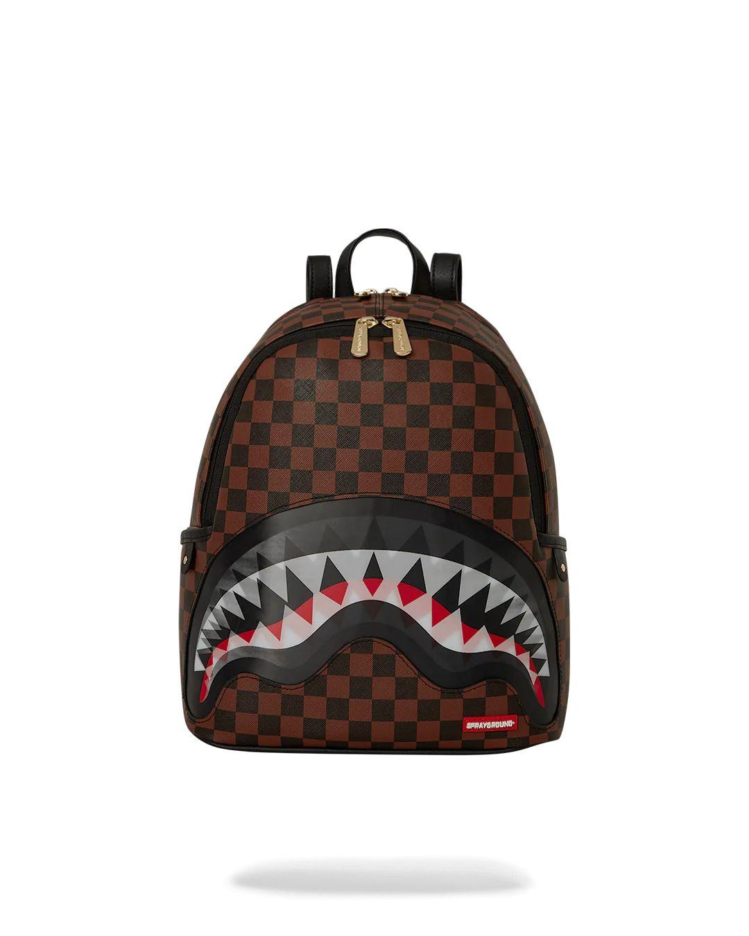 Zainetto Sprayground marrone  lenticular effects sharks in paris backpack