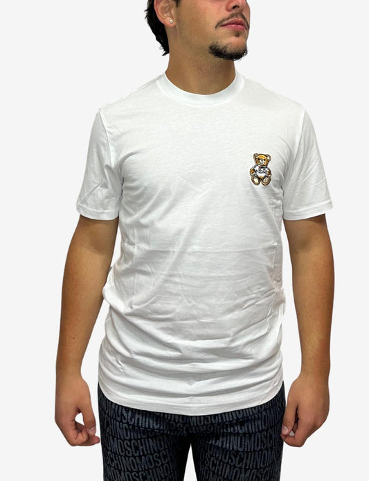 T-Shirt Moschino con logo Teddy Bear ricamato uomo