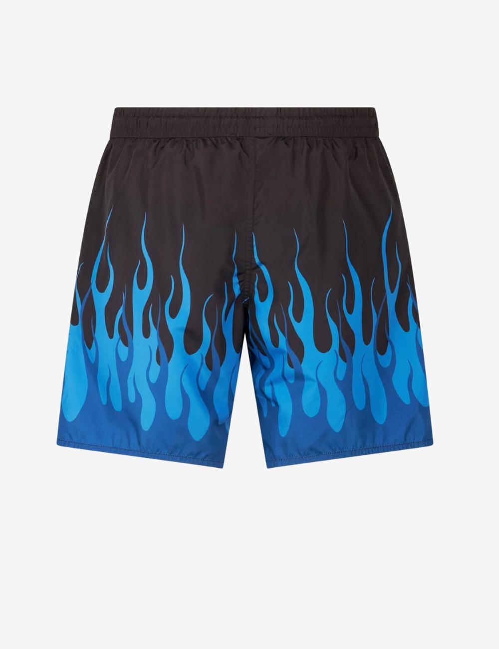 Boxer mare Vision Of Super con logo e fiamme uomo