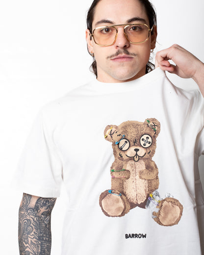 T-Shirt Barrow con stampa "Teddy" e spille